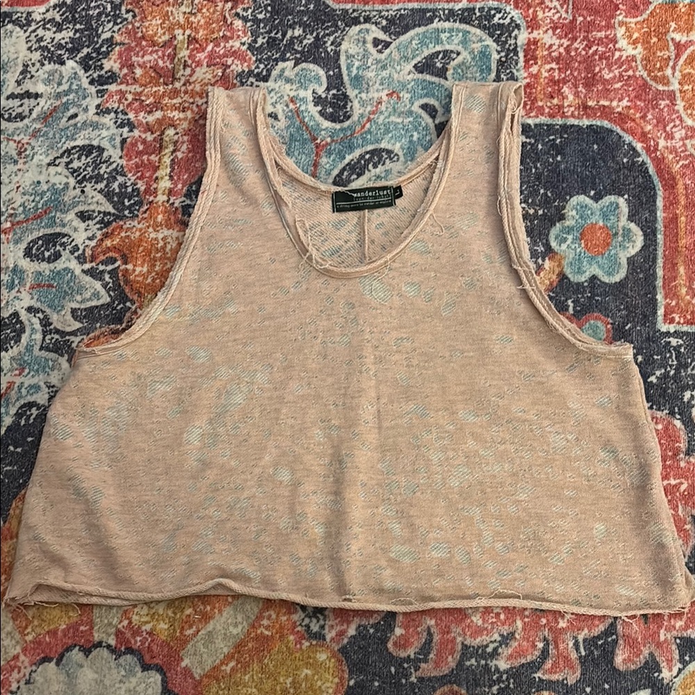 Pink Boxy Crop Top